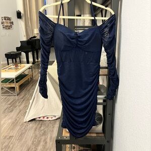 Elegant sparkly blue dress
